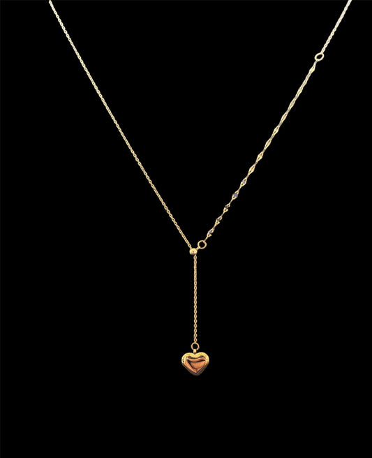 Collier coeur à tirer 